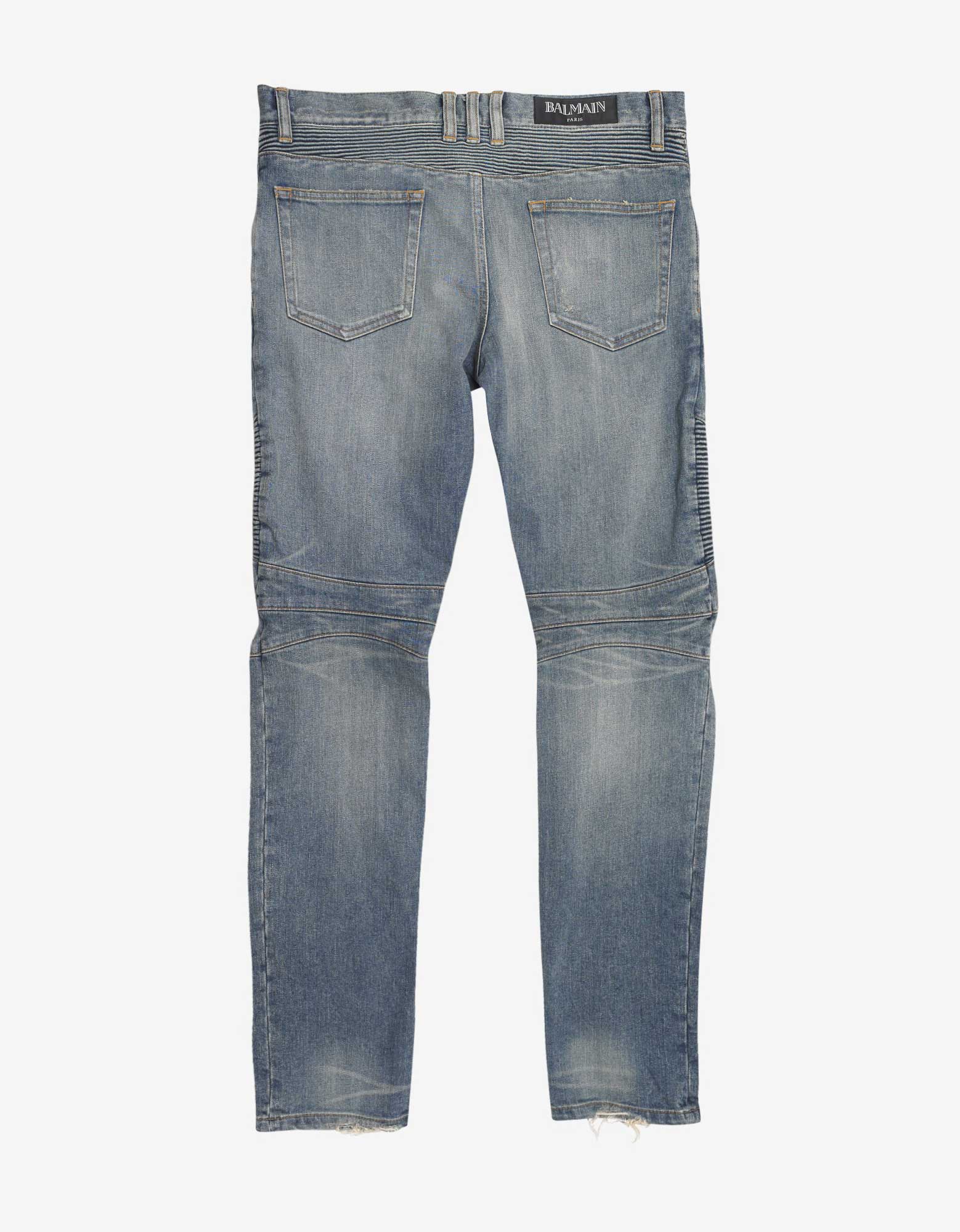 Balmain distressed-effect Denim Jeans - Farfetch